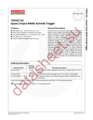 74VHC132MTC datasheet  